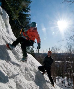 escalade sur glace mont tremblant -