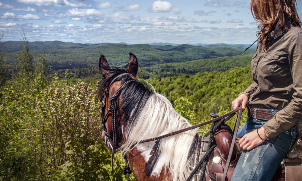 guided horsback rides in mont-tremblant