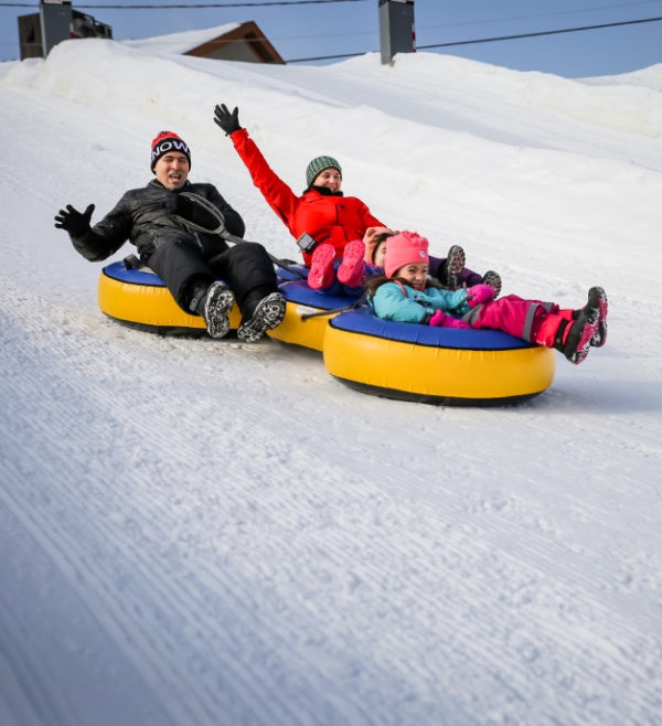 Glissades sur tube